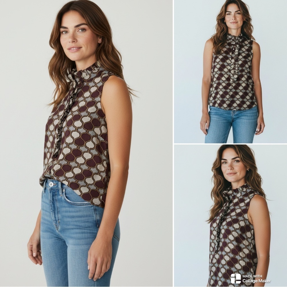 Tory Burch 100% silk shirt